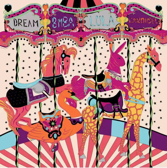 Carousel Pink Scarf / 130cm