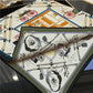 Carriage Black & Gray Double Print Scarf / 90cm
