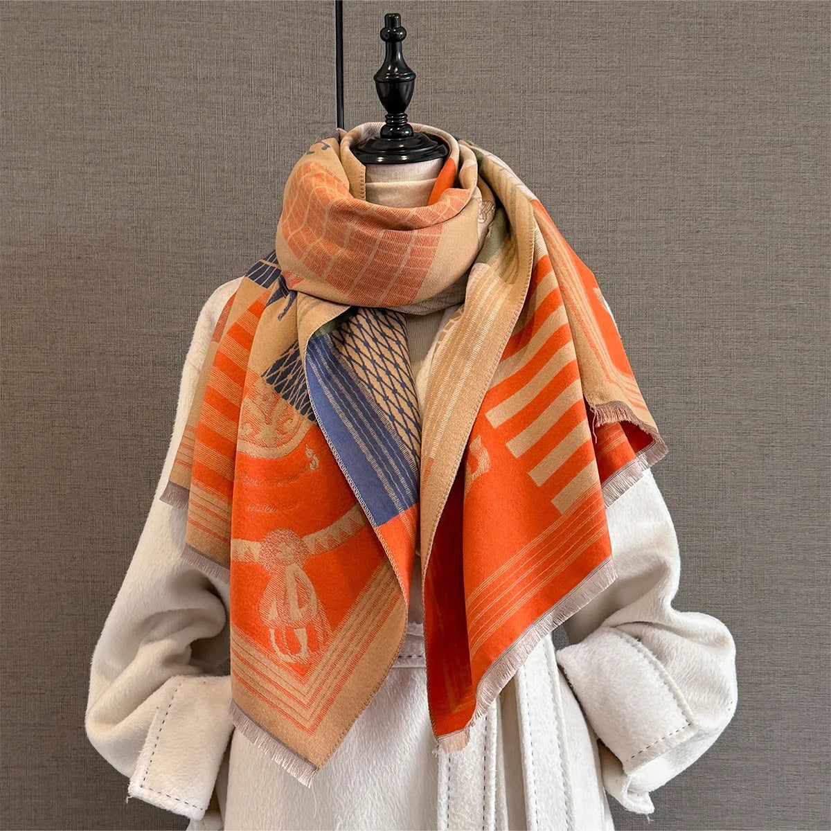Ninon Pashmina Scarf Beige