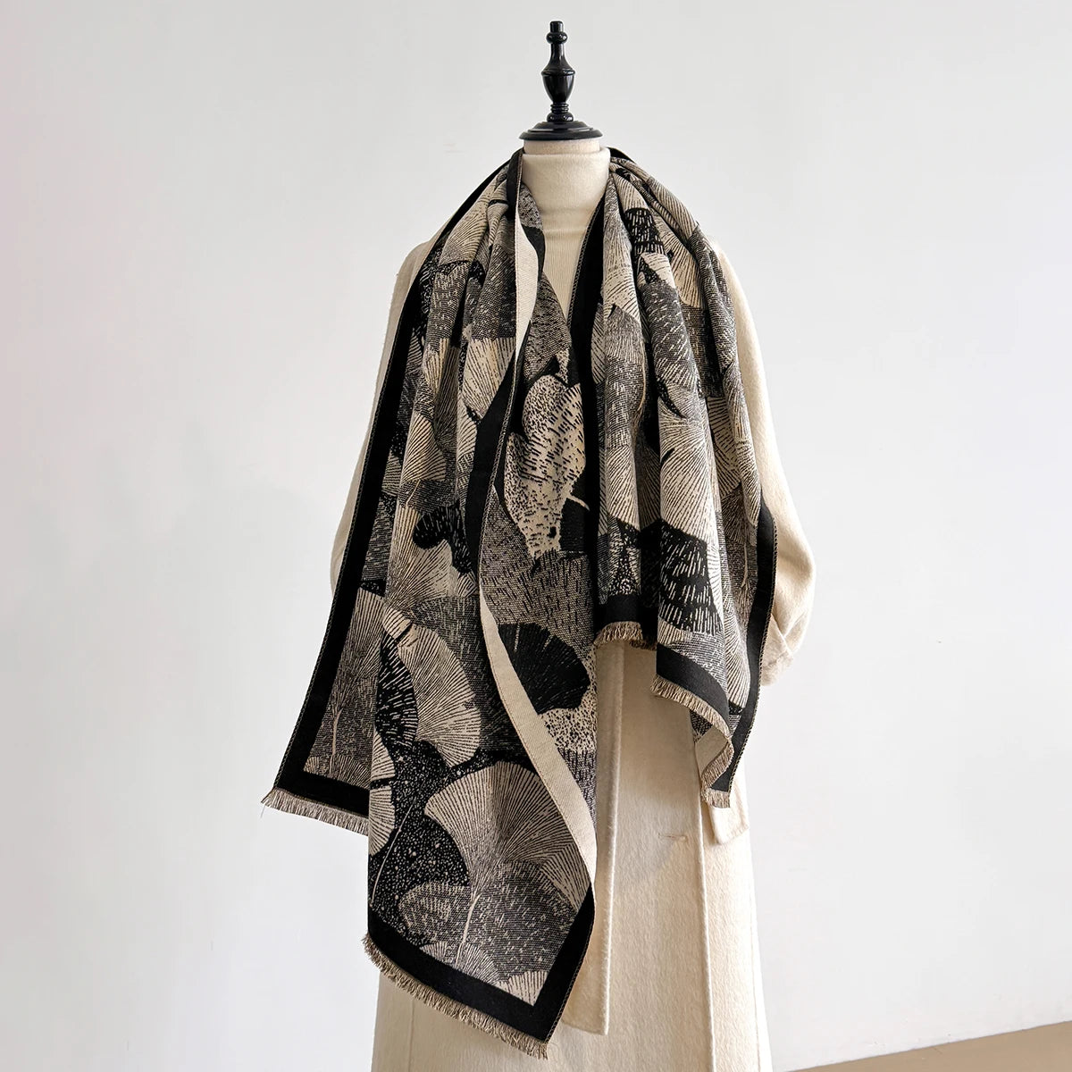 Mascia Pashmina Scarf Black