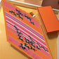 Horse Race Orange Silk Diamond Scarf