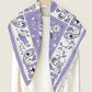 Animals Purple Double Print Scarf / 90cm