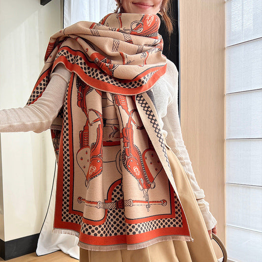 Marion Pashmina Scarf Orange