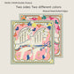 Two Horses Pink Double Print Scarf / 90cm