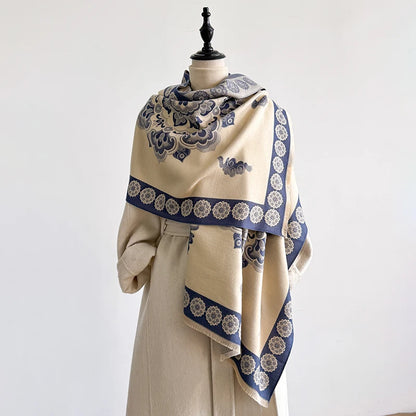 Manilla Pashmina Scarf Blue