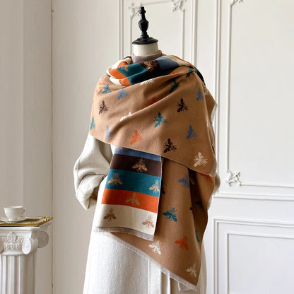 Aralda Pashmina Scarf Khaki