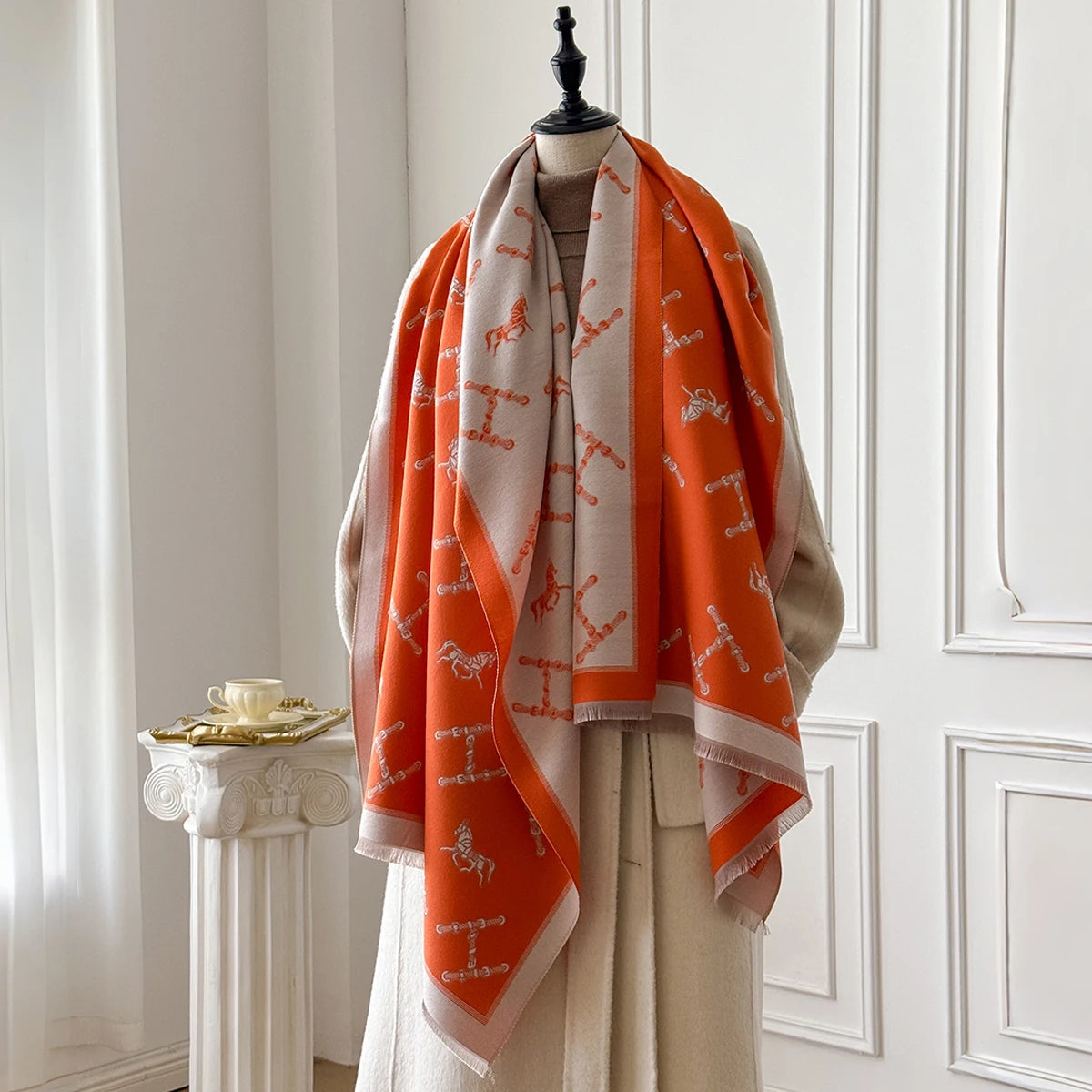Vivienne Pashmina Scarf Orange