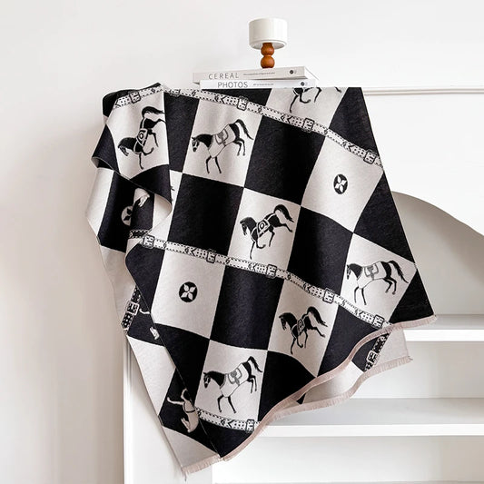 Zubiena Pashmina Scarf Black