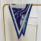 Four-Wheeled Carriage Navy Silk Diamond Scarf