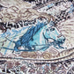 Foreast City Blue Silk Scarf / 90cm
