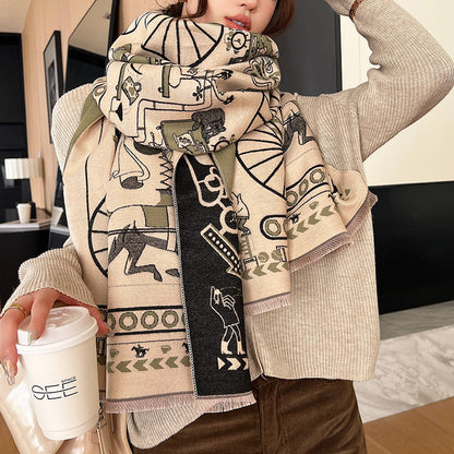 Laure Pashmina Scarf Green