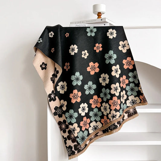 Crocetta Pashmina Scarf Black