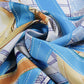 Bon Belts Navy Silk Scarf / 90cm