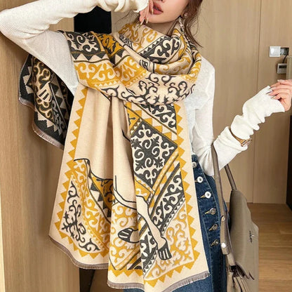 Trisola Pashmina Scarf Yellow