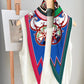 Wheel Green Silk Diamond Scarf