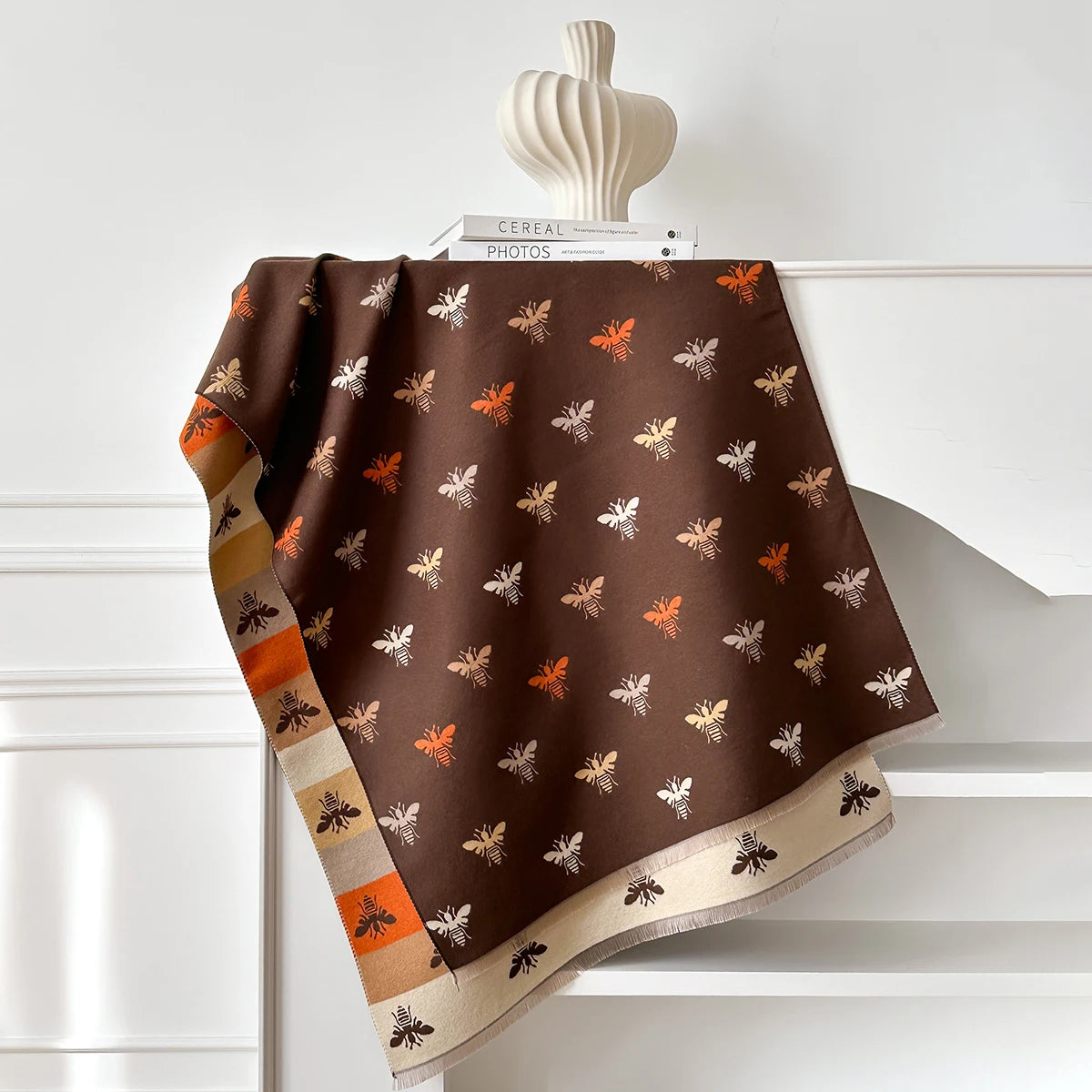 Aralda Pashmina Scarf Brown