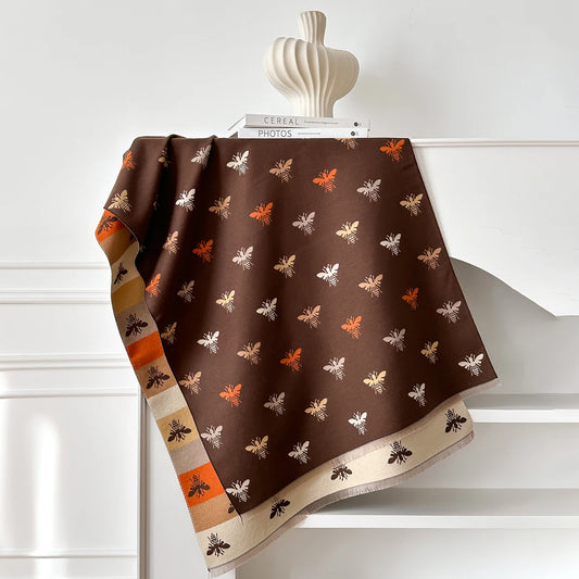 Aralda Pashmina Scarf Brown