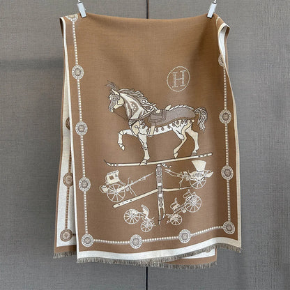 Rochelle Pashmina Scarf Brown