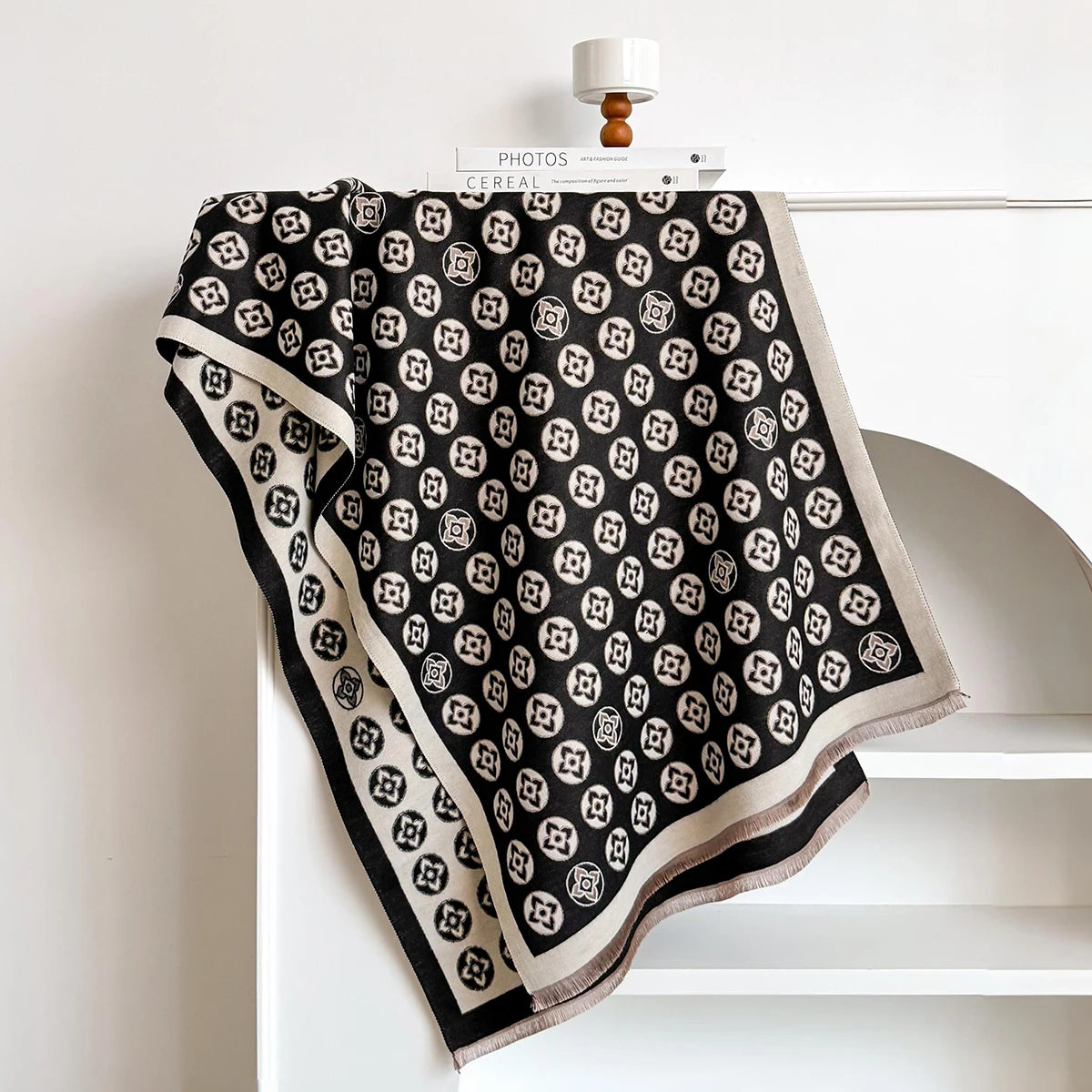 Scilla Pashmina Scarf Black