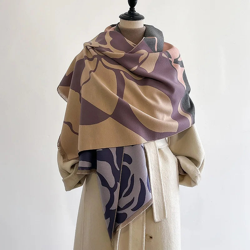 Rocchina Pashmina Scarf Purple