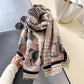 Tirena Pashmina Scarf Nude & Black