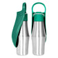 Insulated Dog Water Bottle | Stainless Steel | Portable & Foldable | Leak-Proof | 27oz/750ml