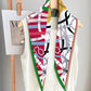 Reins Red Silk Diamond Scarf