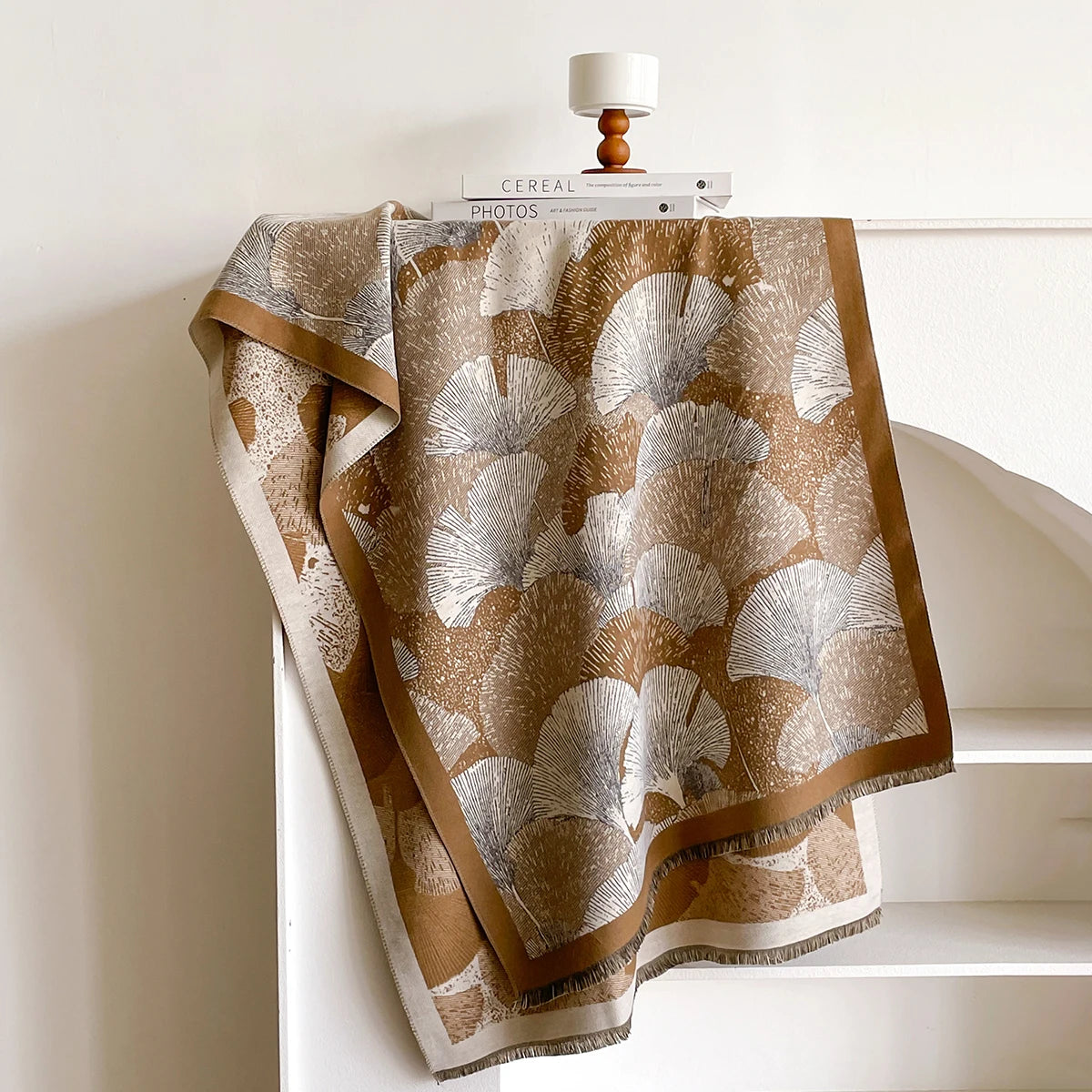 Mascia Pashmina Scarf Khaki