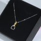 Stirrup Pendant Necklace (Gold and Platinum Plated)