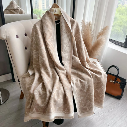 Tinuccia Pashmina Scarf Khaki