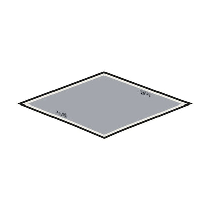 Carriage Gray Silk Diamond Scarf