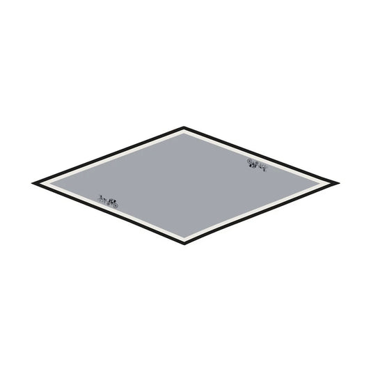 Carriage Gray Silk Diamond Scarf