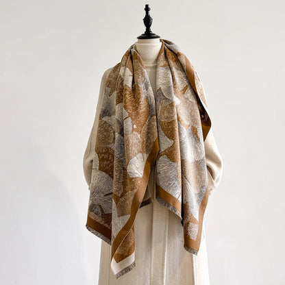 Mascia Pashmina Scarf Khaki