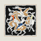 Horse Dancer Black Double Print Scarf / 90cm