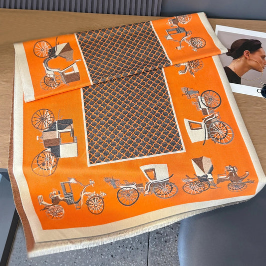 Odette Pashmina Scarf Orange