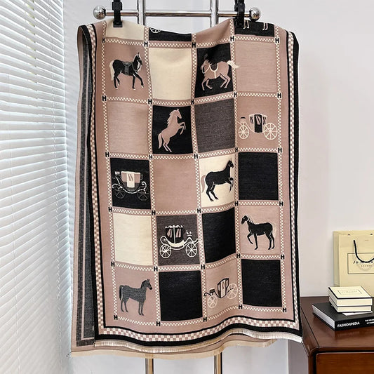 Lilou Pashmina Scarf Khaki