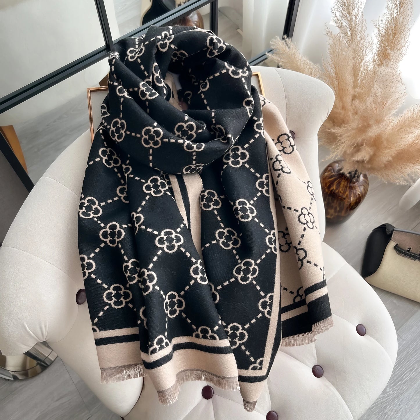 Ariella Pashmina Scarf Black