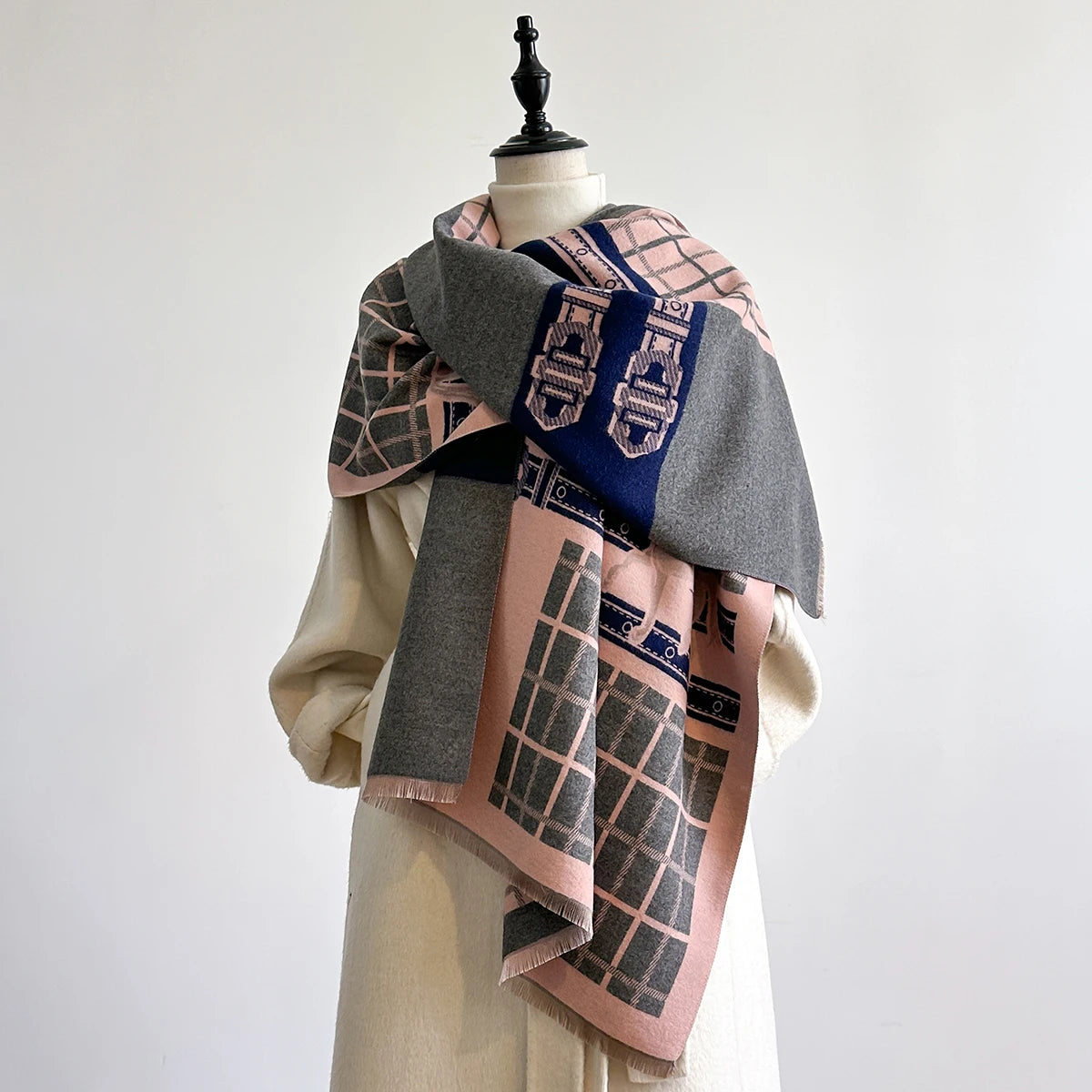 Ninette Pashmina Scarf Pink