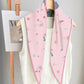 Pia Pink Silk Diamond Scarf