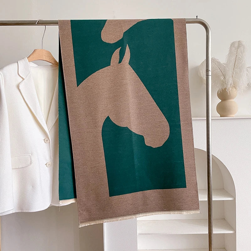 Bellagio Pashmina Scarf Green