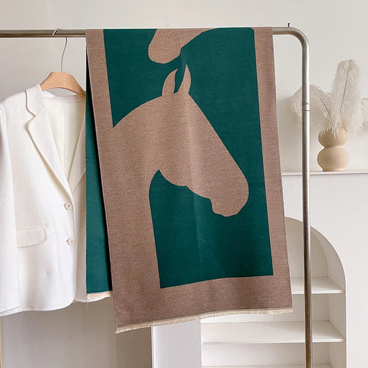 Bellagio Pashmina Scarf Green