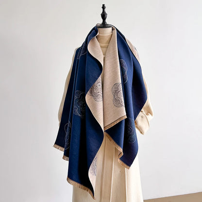 Lorella Pashmina Scarf Blue