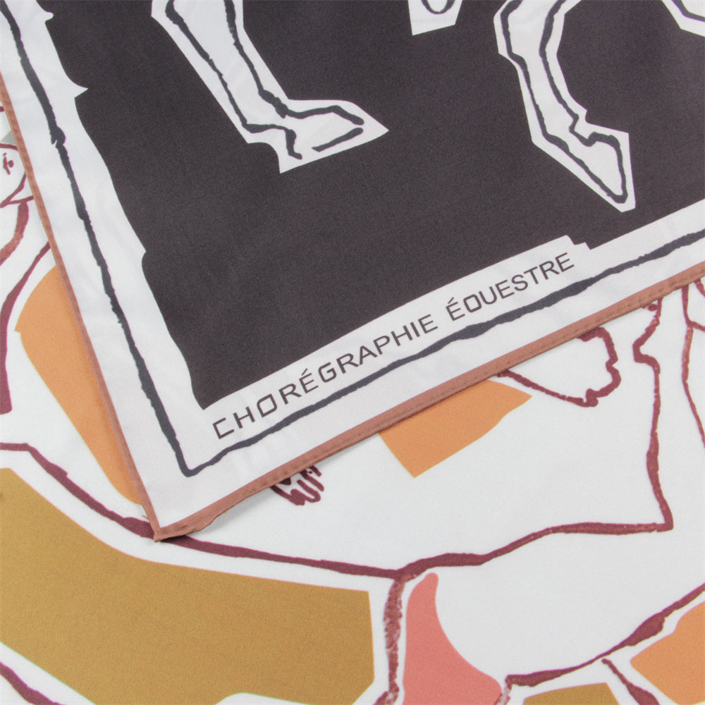 Horse Dancer Black Double Print Scarf / 90cm