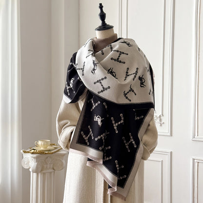 Vivienne Pashmina Scarf Black