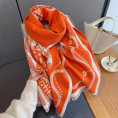 Edwige Pashmina Scarf Orange