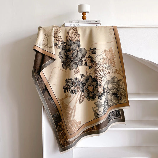 Claretta Pashmina Scarf Brown