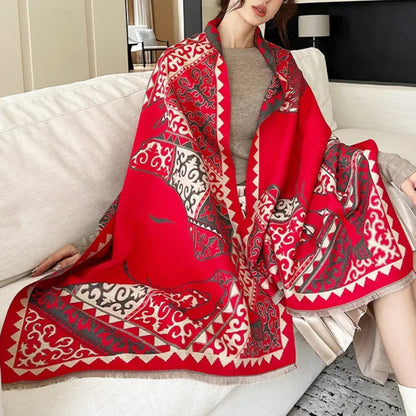 Trisola Pashmina Scarf Red