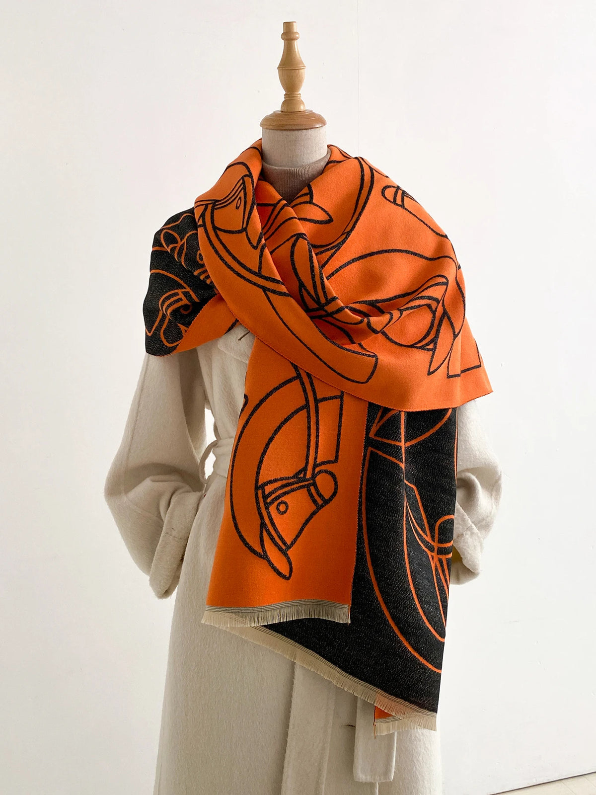 Sydney Pashmina Scarf Orange