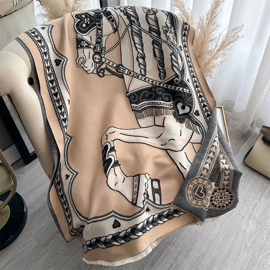 Amalie Pashmina Scarf Coffee