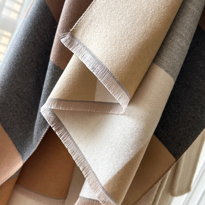 Cubo Pashmina Scarf Brown
